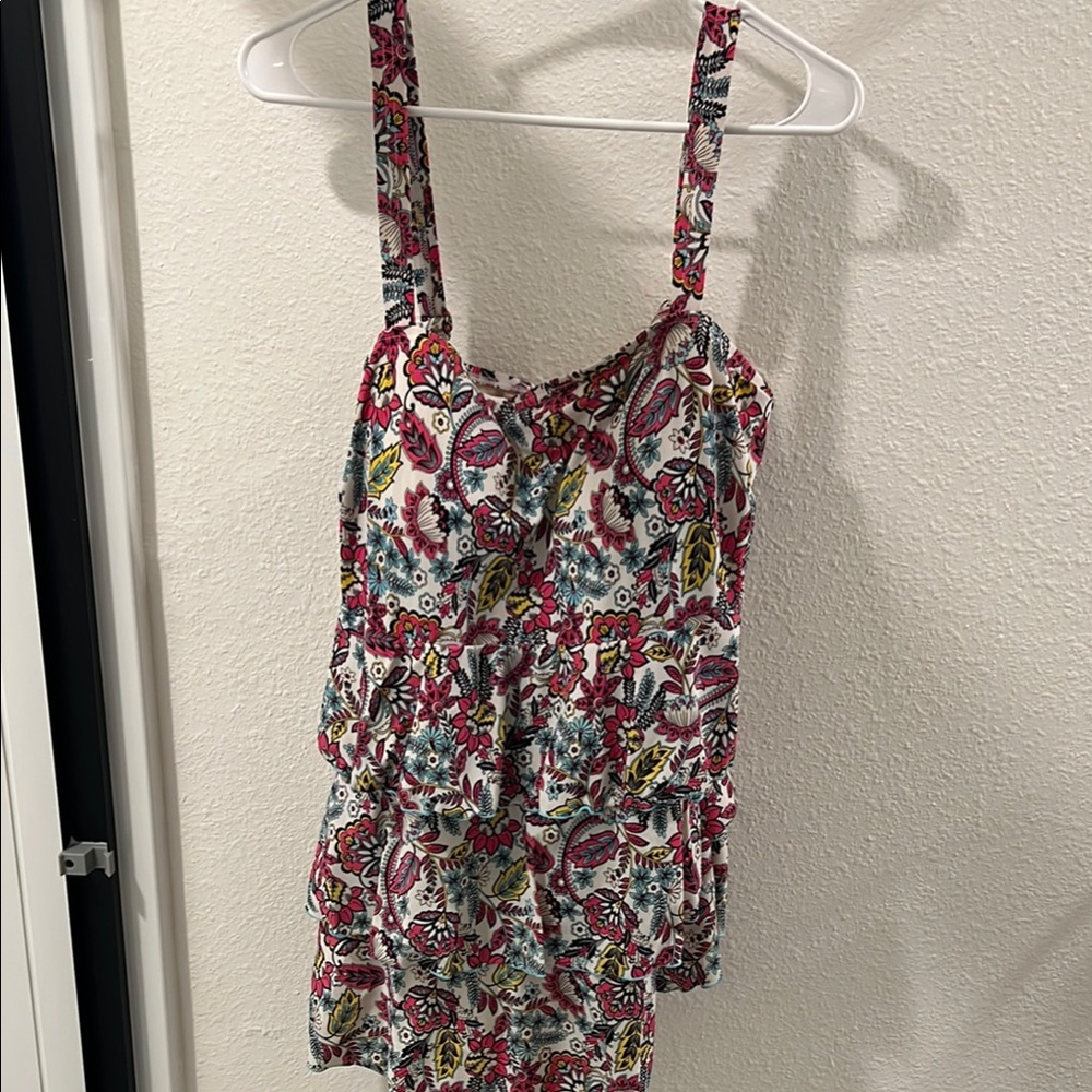 Floral Print Women's Swim Top